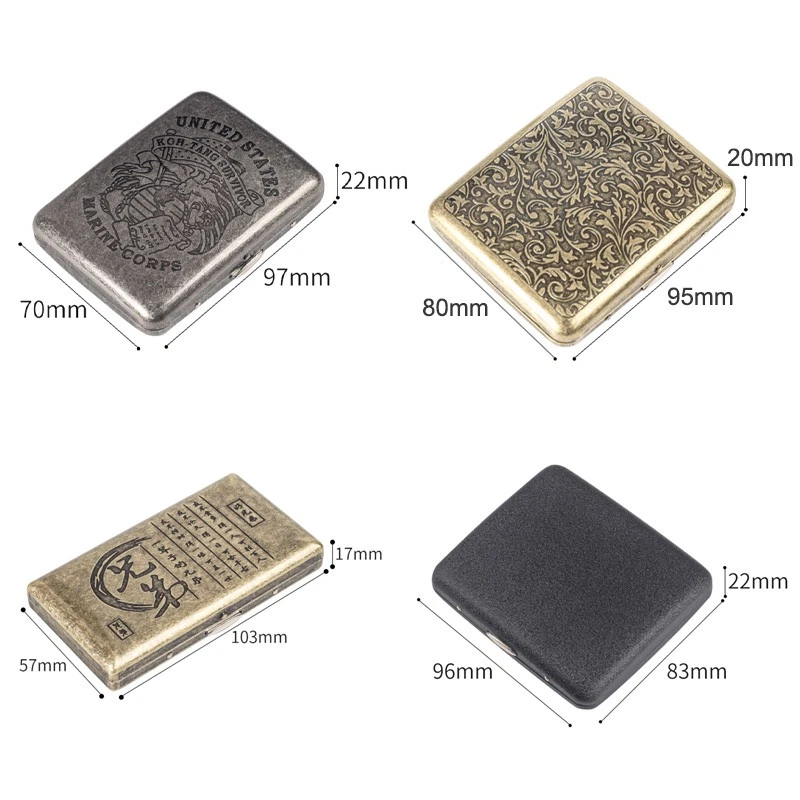 Plain Metal Collectable Cigarette Cases for sale