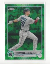2022 Topps Chrome UPD Sapphire Green Refractor #US271 Garrett Cooper Marlins /75