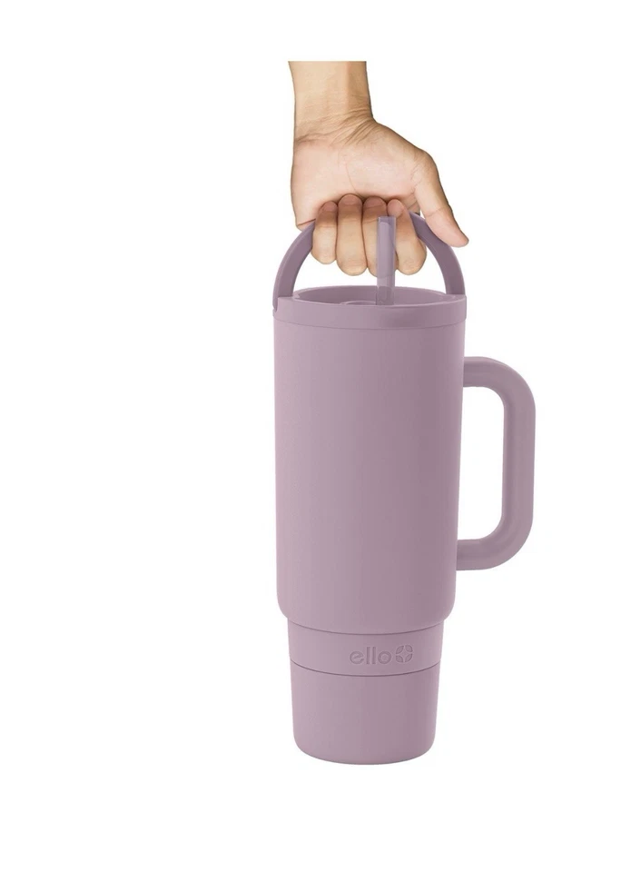 Copos com isolamento a vácuo Ello 40 oz pacote com 2 rosa/roxo novo em folha na caixa conjunto com 2 - Imagem 4 de 4