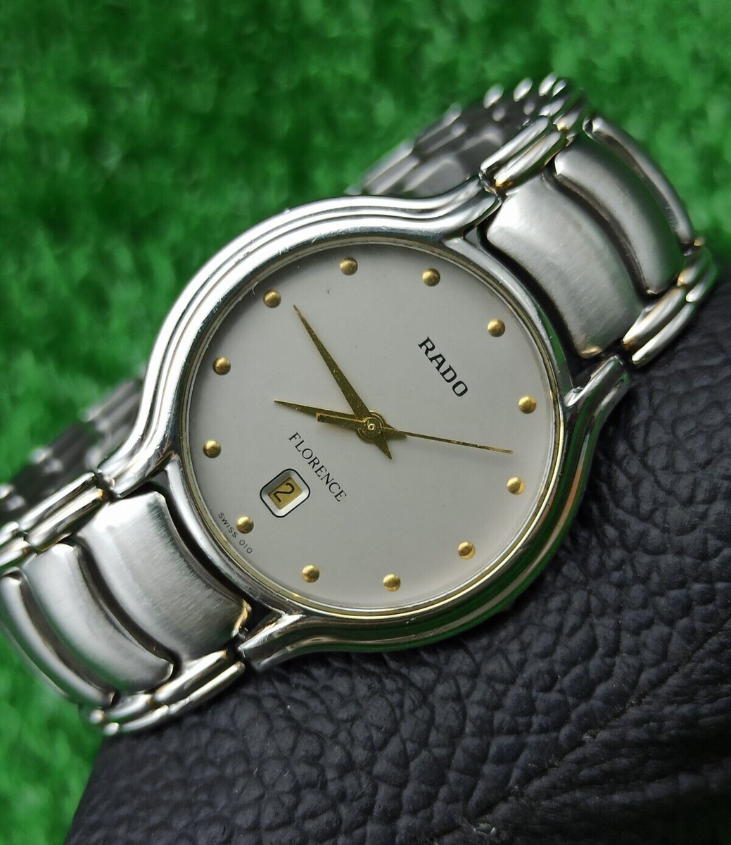 LUXURY RADO FLORENCE ROUND WATCH VINTAGE SILVER PLATED SWISS