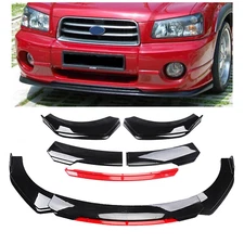For Subaru Forester Front Bumper Cover Lip Splitter Lower Spoiler Glossy Black