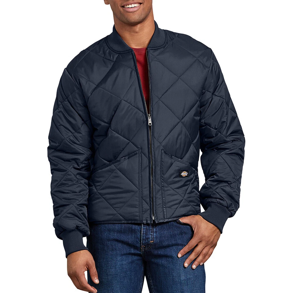 Chaqueta Abrigo Dickies Hombre 612420 Resistente al Agua Diamante Acolchado Nylon Foto 4 de 4