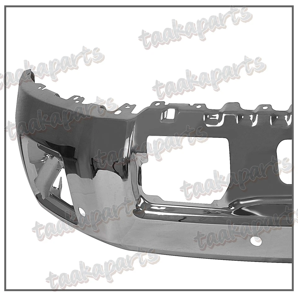 Steel For 2014 2015 GMC Sierra 1500 Front Bumper Face Bar W/ Sensor Chrome Foto 4 de 4