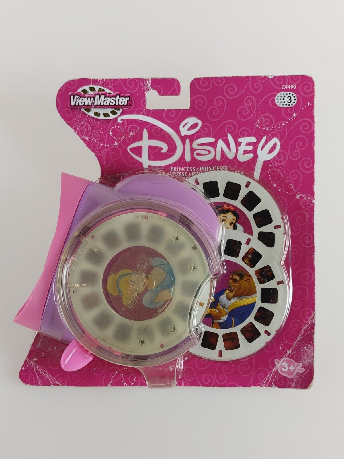 Disney Princess Viewer & 3D Reels Set Pink Purple 2004 C4490 View-Master New