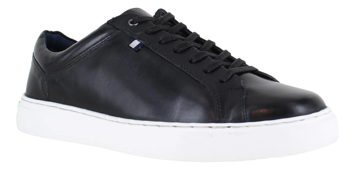 Mens Silver Street Holden Casual Lace Up Smart Leather Trainers