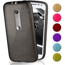Case For Motorola Moto G3 Case Cover Silicone Protective Phone Thin TPU Brushed