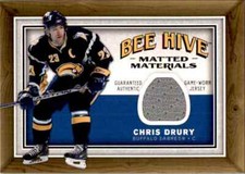 2006-07 Upper Deck Beehive Matted Materials Chris Drury Jersey 1 Color #MM-CD
