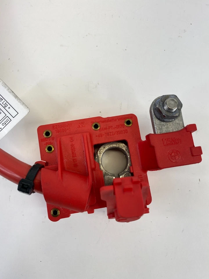 2014 2015 2016 2017 BMW X3 Positive Battery Terminal Cable 10304410 OEM Foto 3 de 4