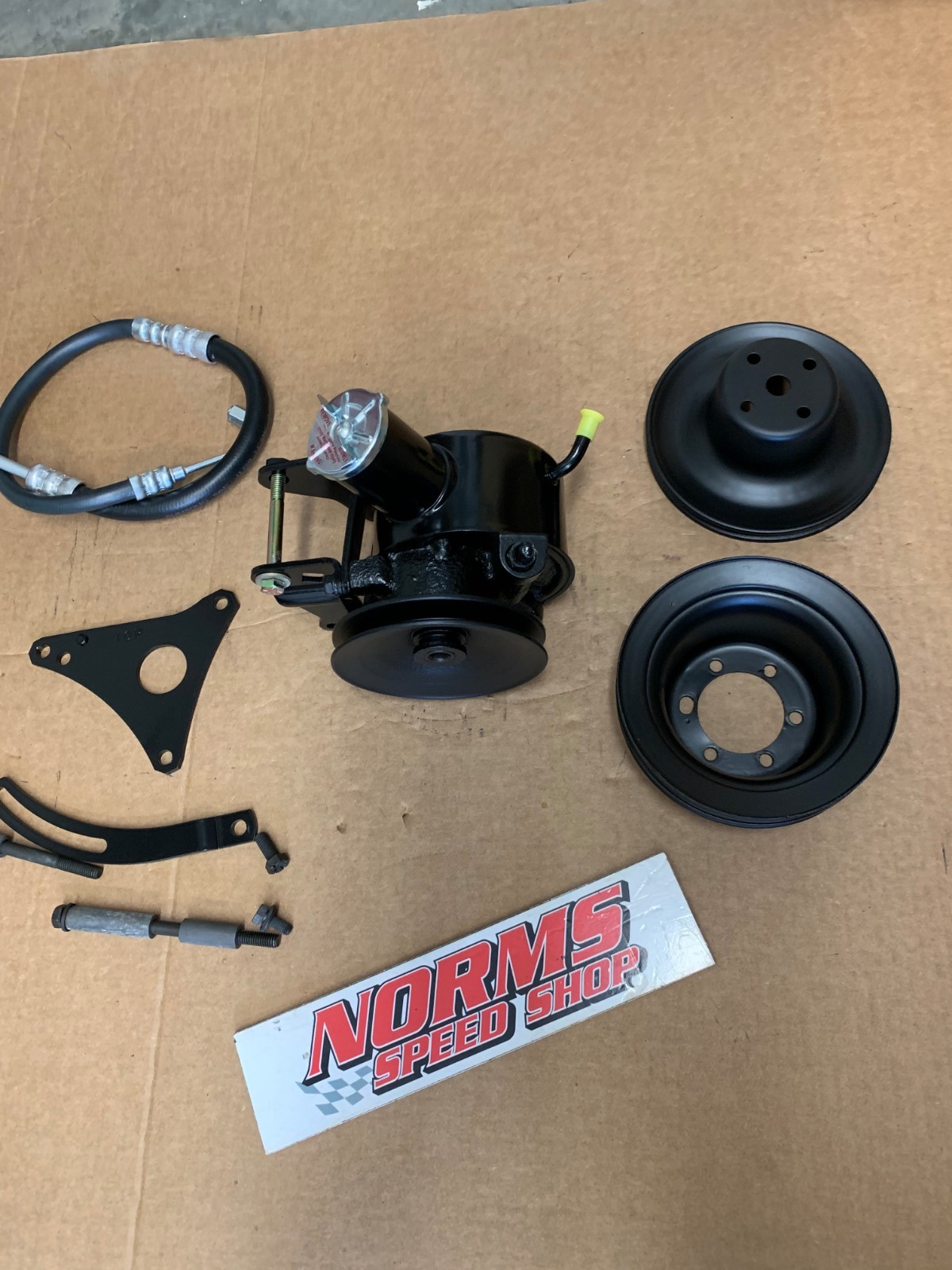 Mopar 383 440 426 Power Steering Pump Non AC Air Brackets Pulleys Cuda