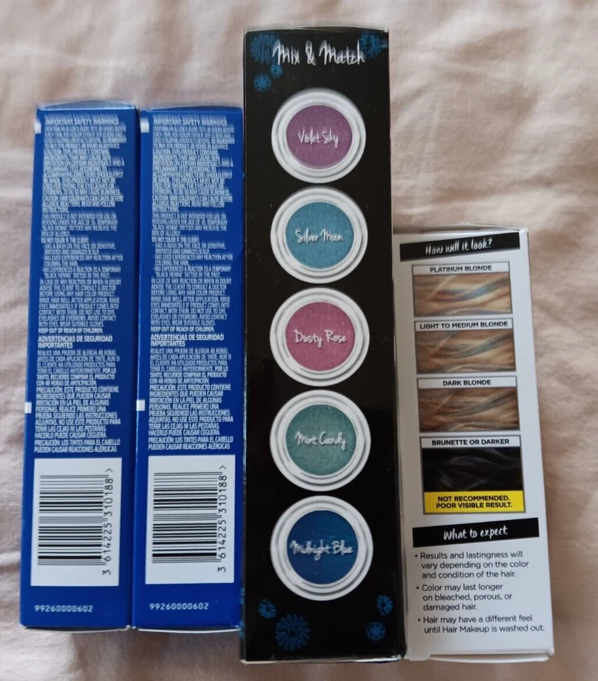 L'oreal Paris Colorista Splat Medianoche Plateado Azul Cabello Tiza Maquillaje Pintura Wella Foto 4 de 4