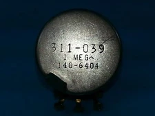 CLAROSTAT 1 MEG OHM POTENTIOMETER TEKTRONIX POT 311-039-00 2 WATT  MADE IN USA
