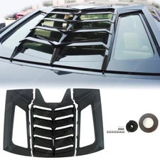 New Style Glossy Black For 11-23 Dodge Charger Rear Window Louver Sun Shade Vent