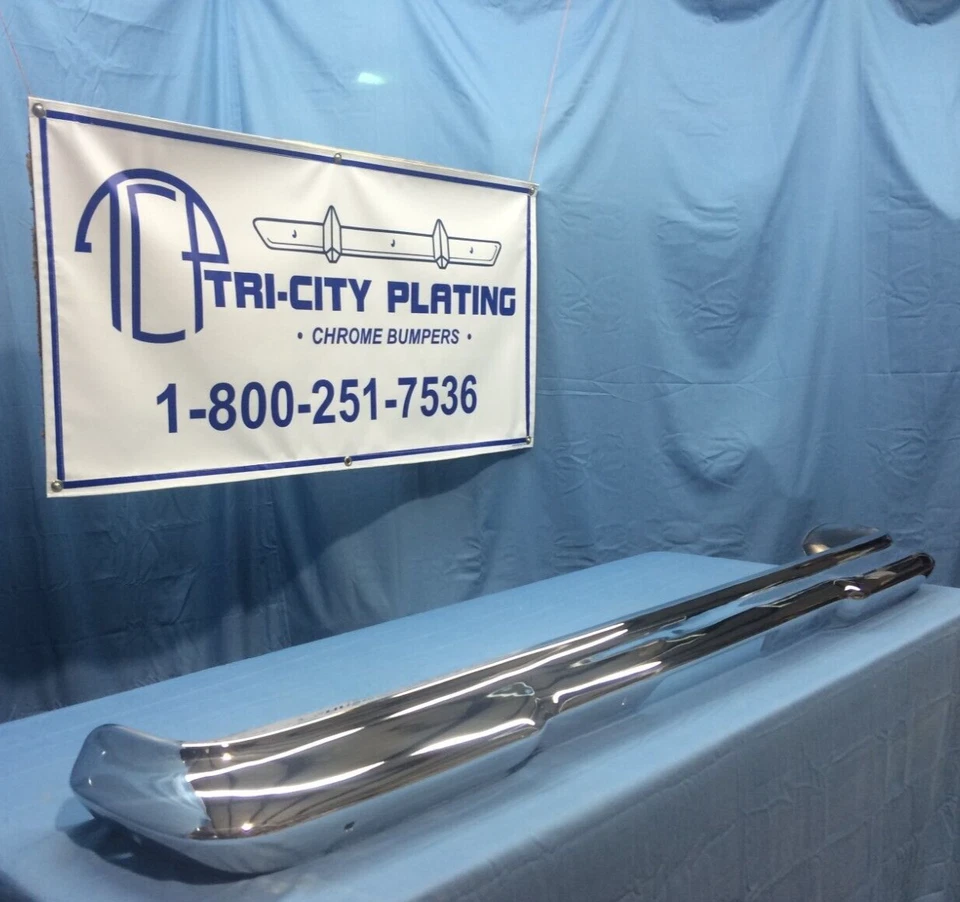 1963 1964 1965 DODGE DART REAR BUMPER *FRESH CHROME* - Image 3 of 4