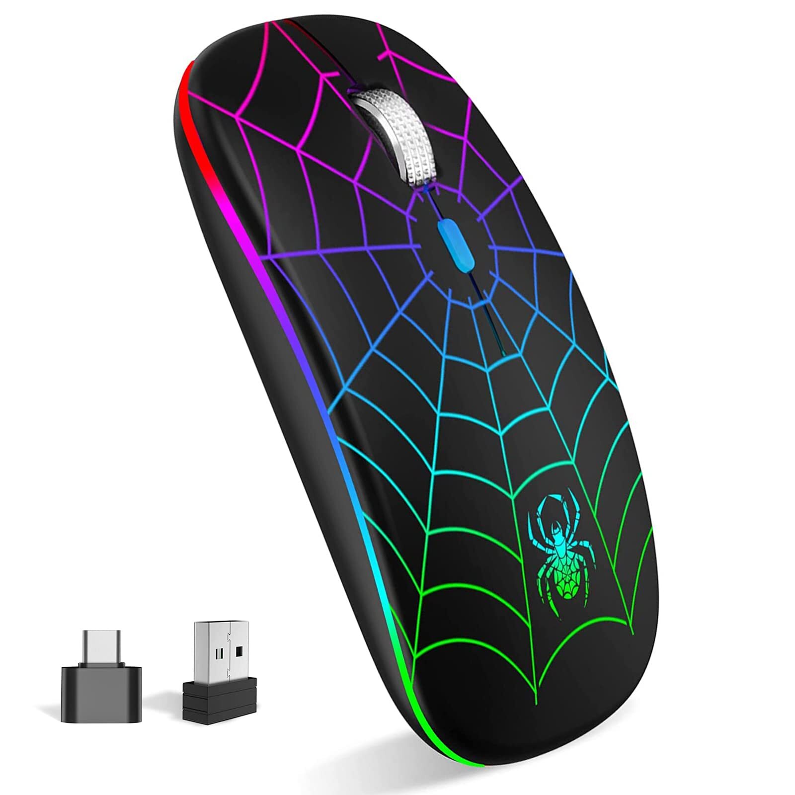 Wireless LED Optical USB Mouse for Portable Mobile Use-image