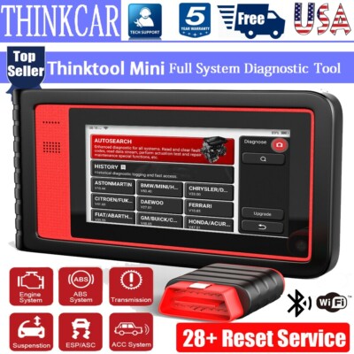 Thinktool Mini OBD2 Automotive Diagnostic All System TPMS DPF IMMO Scanner Tool