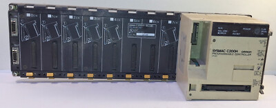 1 USED OMRON C2010H-BC081 BASE W/ OMRON C200H-CPU01-E CPU UNIT ***MAKE OFFER***