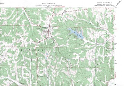 De Soto Quadrangle Missouri 1960 USGS Topo Map 7.5 Minute Topographic