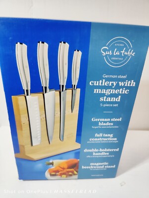 Sur La Table Kitchen Essentials 5 Piece German Steel Blade kitchen knife set