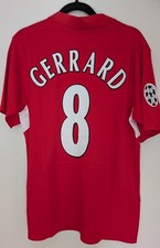 Steven Gerrard #8 – Liverpool 2005 UCL Final Istanbul Retro Shirt (Large, BNWT)