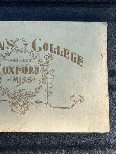 Antique 1901-02 WOMAN'S COLLEGE - OXFORD, MISSISSIPPI yearbook / annual booklet - Picture 2 of 18