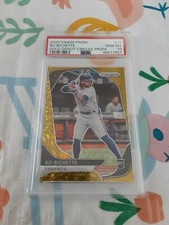 2020 Panini Prizm Bo Bichette GOLD DONUT CIRCLES PRIZM PSA 10 RC 07/10 BLUE JAYS