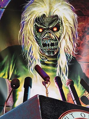 IRON MAIDEN,'ED TV,OUT OF THE SILENT PLANET', AUTHENTIC,OFFICIAL