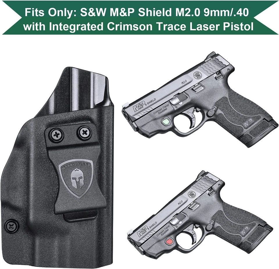 IWB M&P 9 Shield M2.0 Integrated Crimson Trace RED/Green Laser NTS Holster Right - Image 2 of 4