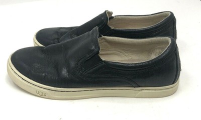 ugg leather slip on sneakers