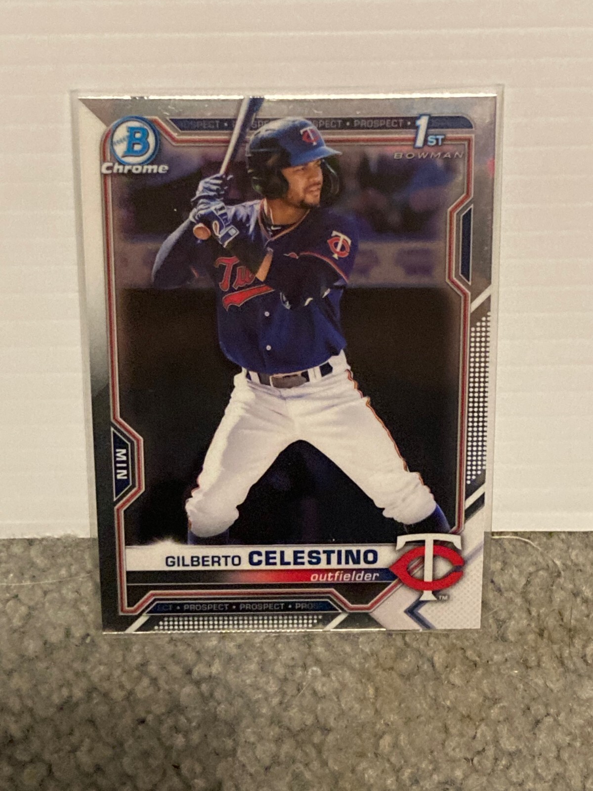 Gilberto Celestino 2021 1st Bowman Chrome BCP-232 Twins