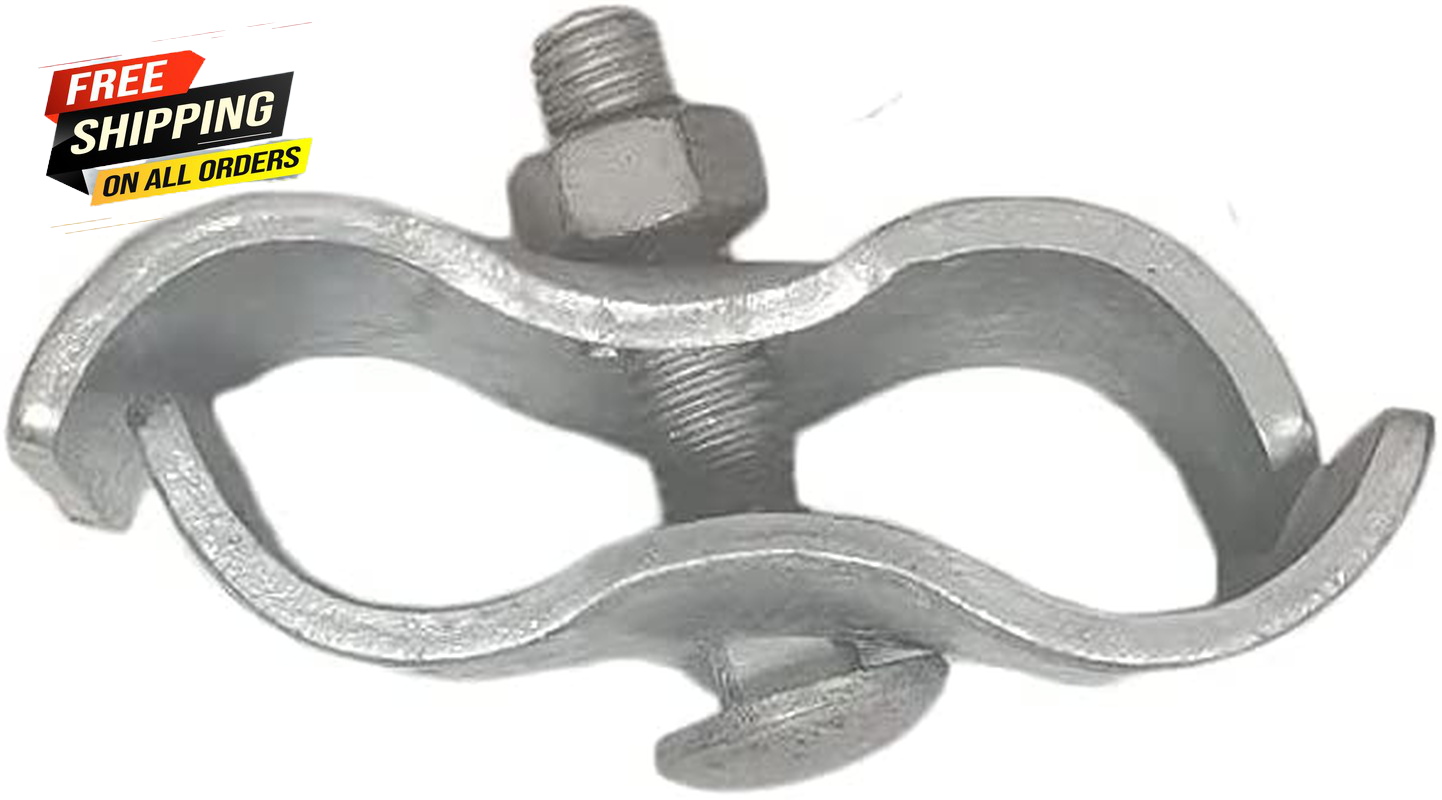 FENCE PANEL CLAMPS Chain Link Dog Kennel Clamp Pipe Panel Frames 8 Set