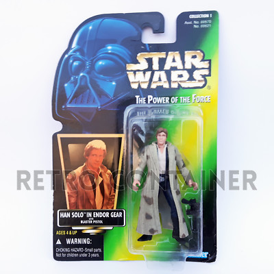 STAR WARS Kenner Hasbro Actionfigur - POTF POTF2 - Han Solo (Endor Gear)