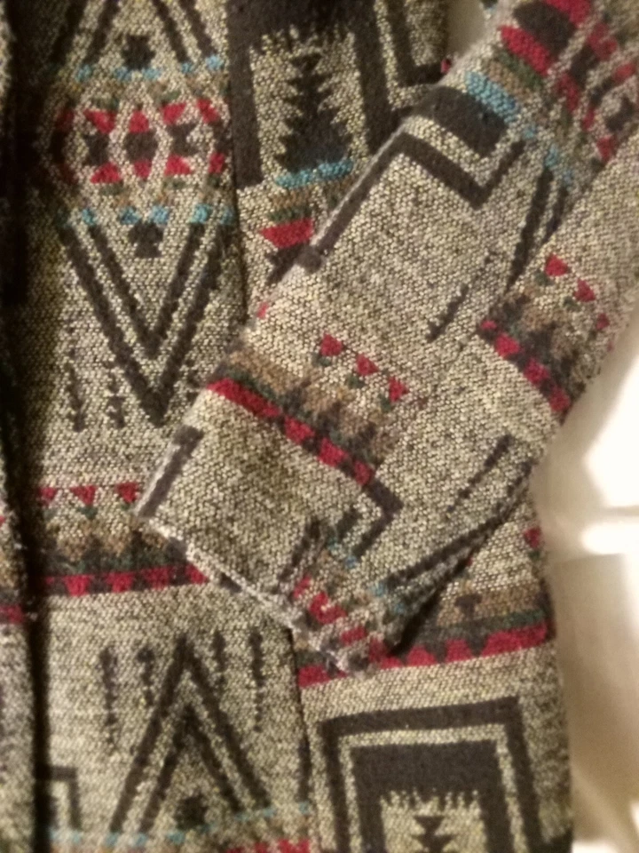 Chaqueta con Capucha Mossimo Supply Co. Para Mujer Azteca Boho Talla Mediana Foto 2 de 4