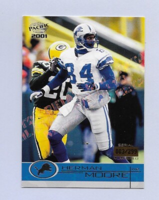 2001 Herman Moore Pacific Retail LTD #3/299 Detroit Lions #151