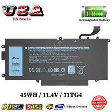 Replacement 71TG4 Battery for Dell Latitude 5289 7389 7390 2-in-1 P29S P29S002