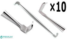 10 Pcs Dental Surgical Retractor Ragnell 6 Inch Double Ended Premium Instruments