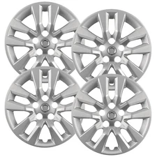 Set of (4) 16" Silver Hubcaps for Nissan Altima 2013-2018, 10 Spoke, Heavy Duty 