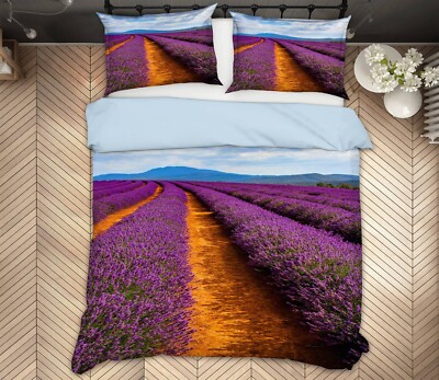 3D Tulip Field KEP603 Bed Pillowcases Quilt Duvet Cover Luna