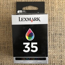 NIB Genuine Lexmark 35 Color Ink Cartridge NEW Sealed Box
