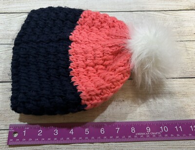 New Fabletics Hat Women Pink The Chunky Knit Beanie Wite Pom Acrylic One Size New Fabletics Hat Women Pink The Chunky Knit Beanie Wite Pom  main image 4