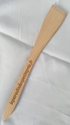 spatule en bois de hêtre,1 spatule droite 29cm ,mouvette leparadisdespetitsprix - Photo 1/2