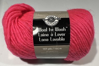 1 Skein WOOL TO WASH in PINK PASSION Loops Threads 157yds 3.5oz Superwash Wool