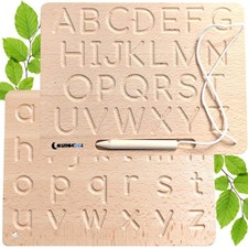 Montessori Alphabet Tracing Board  ABC  ABC Lowercase  Uppercase Double S...
