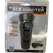 Western Rivers Six Shooter Electronic Game Call 6 Preloaded Calls Hand Held