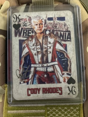 2026 WWE Cody Rhodes Hot Topic Wrestlemania Card - Limited - Very Rare  