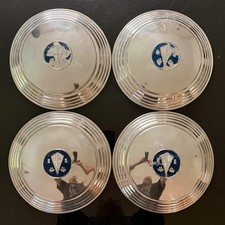 Rare Set Of 4 X 1954 Hudson 13 Dog Dish Hubcaps Wheel Covers In Good Condition