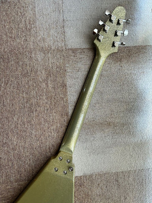 Bill Lawrence Flying Vタイプ！ Electric Guitar Bill Lawrence Flying V Salmon Model Sparkle Silver