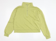 Womens UK Size M Stradivarius Green Pullover Sweatshirt