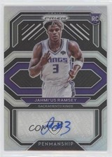2020-21 Panini Prizm Rookie Penmanship Silver Jahmi'us Ramsey #RP-JRS Auto 00ol