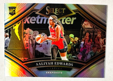 2024 Panini Select Aaliyah Edwards SILVER Prizm RC Snapshots Mystics WNBA!