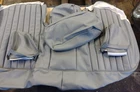 Synthetic leather cover rear seat for Mercedes-Benz 190 W201 gray like MB-Tex-NEW-
